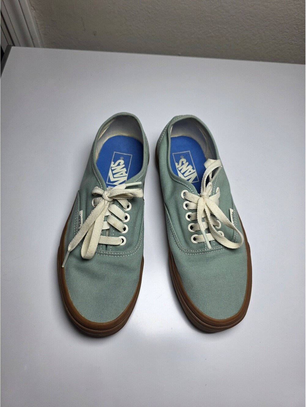 Vans Unisex Authentic 751505 Blue Low Top Lace-Up Sneaker Shoes Size M6.5 W8 - Picture 4 of 8